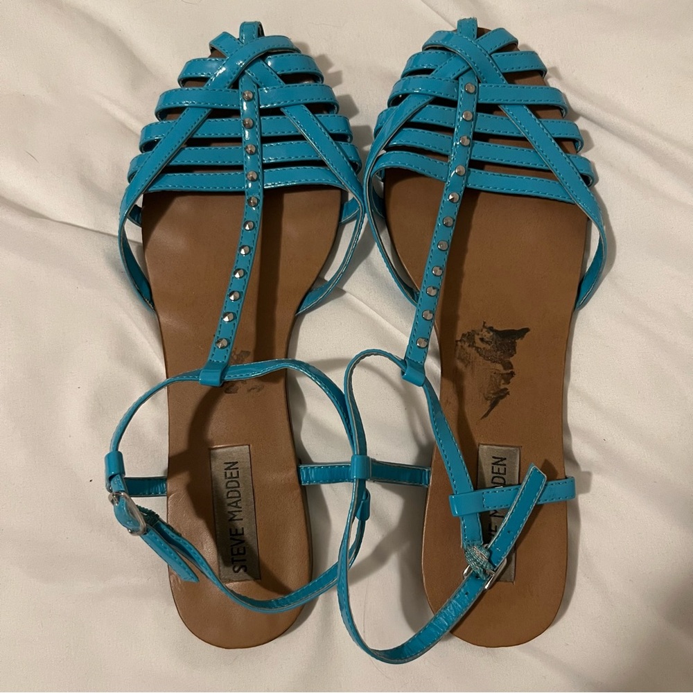 Steve Madden Blue Strappy Sandals